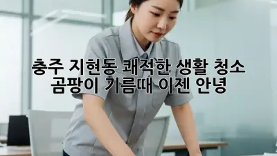 충주 지현동 쾌적한 생활 청소: 곰팡이, 기름때 이젠 안녕!